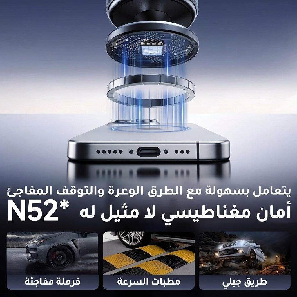 أمان مغناطيسي N52 مع الطرق الوعرة والتوقف المفاجئ